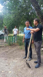 В микрорайоне «Советский 23» решили проблему с дорожными ямами