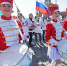 Перед москвичами выступили «небесные барабанщицы» Фото: Владимир ВЕЛЕНГУРИН - Комсомольская Правда Самара