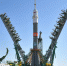 Ракета-носитель "Союз-ФГ" с пилотируемым кораблем "Союз МС-15" готовится к пуску с космодрома Байконур - Волжская коммуна