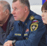 Корреспондент "КП" Александр Гамов, глава МЧС Евгений Зиничев и журналист ТАСС Татьяна Хан. Фото: Владимир ВЕЛЕНГУРИН - Комсомольская Правда Самара