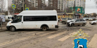 В Самаре произошла авария с участием маршрутного такси - ГТРК Самара