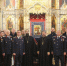 В храме Георгия Победоносца состоялось торжественное освящение хоругви к боевому знамени казачьего добровольческого отряда БАРС-15 «Ермак». В храме был проведен специальный молебен - ТРК Скат