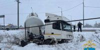 В Самарской области 22 декабря КамАЗ улетел в кювет - Губерния ТВ
