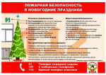 Противопожарная безопасность при проведении новогодних праздников