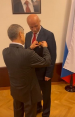Поздравляем с заслуженной наградой Ростислава Ерастовича Хугаева!
