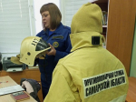 В преддверии Дня спасателя в Богатовском районе прошел профориентационный урок