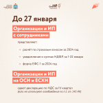 Календарь предпринимателя на январь 2025 года