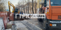 В Самаре удалось остановить гейзер на крупном порыве городского водопровода - ГТРК Самара