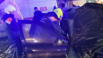 Пострадавших в массовой аварии под Самарой пришлось извлекать из машин спасателям