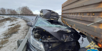 Водитель Kia врезался в КамАЗ и погиб под Самарой - Волга Ньюс