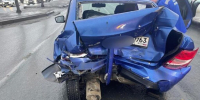 В Самаре на Московском шоссе жестко столкнулись CHANGAN и LADA Granta, 2 февраля - РегионСамара.Ru
