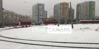 Утром 14 февраля в Самаре трамвай №20к заблокировал движение - ГТРК Самара