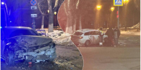 В Самаре 24 февраля на Волжском проспекте столкнулись две легковушки - Губерния ТВ