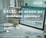 Центр ДПО запускает программу повышения квалификации: «EXCEL: от основ до анализа данных»