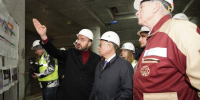 Кадры строящейся станции метро в Самаре: 14 марта "Театральную" осмотрели Ирек Файзуллин и Вячеслав Федорищев - Губерния ТВ