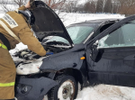В воскресенье в Клявлинском районе произошло столкновение двух автомобилей