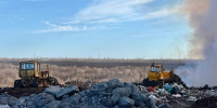 На полигоне ТБО "Преображенка" продолжается тление мусора - Волга Ньюс