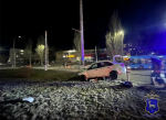 Под Самарой "Гранта" влетела в фонарный столб 29 марта