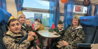 Из Самары до Курумоча запустили «Поезд славы» - Министерство транспорта