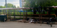 В Самаре вандалы во вторник ночью сожгли мусорную площадку - ProGorodSamara.Ru