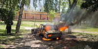В Тольятти вспыхнула легковушка - Губерния ТВ