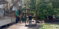 В Куйбышевском районе Самары установили новую контейнерную площадку - SamaraGIS.Ru
