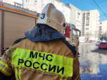 В историческом центре Самары вспыхнула легковушка