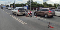 В Самаре на Московском шоссе мотоциклист врезался в «Ладу Ларгус» - SamaraGIS.Ru