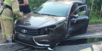 На трассе в Самарской области столкнулись LADA и Hyundai - Губерния ТВ