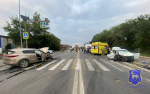 В Самаре при столкновении двух иномарок пострадали пять человек