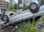 В Сызрани перевернулась машина, пострадала пассажирка