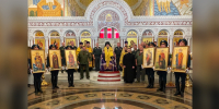 В День крещения Руси в главный храм Росгвардии доставили иконы небесных покровителей отрядов спецназа ведомства - Росгвардия