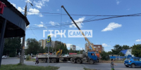 В Самаре на пересечении улиц Аэродромной и Промышленности 29 июля закрыли движение - ГТРК Самара