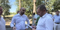 Самарский губернатор прибыл в подшефный город ДНР Снежное - Samara.Sm.News