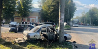 10 августа в Самаре 21-летний парень на ВАЗ-2110 без прав врезался в столб - ProGorodSamara.Ru