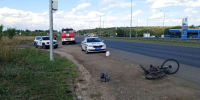 На трассе М-5 под Самарой грузовик сбил велосипедиста - Комсомольская Правда Самара