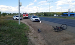 На трассе М-5 под Самарой грузовик сбил велосипедиста