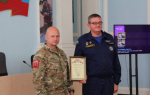 В Самаре в центре по делам гражданской обороны, пожарной безопасности и чрезвычайным ситуациям состоялось награждение сотрудников центра за содействие по оказанию поддержки казачьего добровольческого отряда БАРС-15 «Ермак»