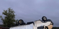 В Самарской области бензовоз опрокинулся на трассе М-5 и протаранил ВАЗ-2110 - НИА Самара