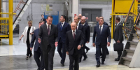 Владимир Путин ознакомился с новым двигателем мощностью 110 мегаватт на самарском предприятии - ГТРК Самара