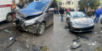 Водитель Porsche не пропустил Kia: в Самаре столкнулись 2 иномарки - ProGorodSamara.Ru