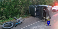 В Ставропольским районе легковушки сбила велосипедистку и перевернулась - НИА Самара