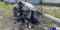 Самарские полицейские рассказали о состянии водителя BMW после столкновения со столбом - ГТРК Самара