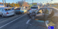 В Самаре произошло массовое ДТП на Московском шоссе - ГТРК Самара
