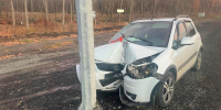 В Самаре автомобиль Suzuki врезался в столб, пострадали женщина и ребенок - Волга Ньюс