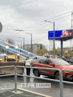 В Самаре трактор врезался в "китайца" 21 октября