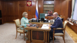 Председатель Совета Федерации Федерального Собрания РФ Валентина Матвиенко провела рабочую встречу с губернатором Самарской области