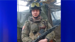 Поздравление  заместителя командира 506-го мотострелкового полка по военно-политической работе гвардии подполковника Дмитрия Холина с Днем народного единства