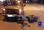 В Самаре электровелосипедист пытался проехать на красный по пешеходному переходу и попал под "Ниву"