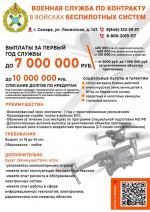 Военная служба по контракту в войсках беспилотных систем